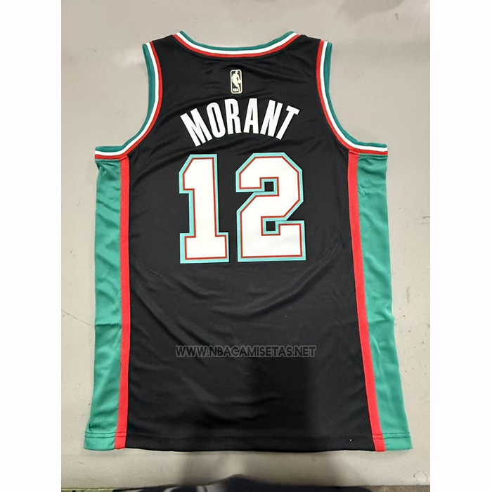 Camiseta Memphis Grizzlies Ja Morant NO 12 Classic 2025-26 Negro